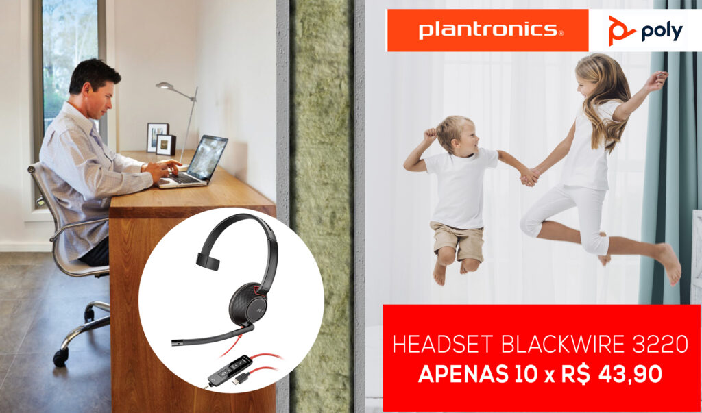 Headset Blackwire 3220 Plantronics Poly